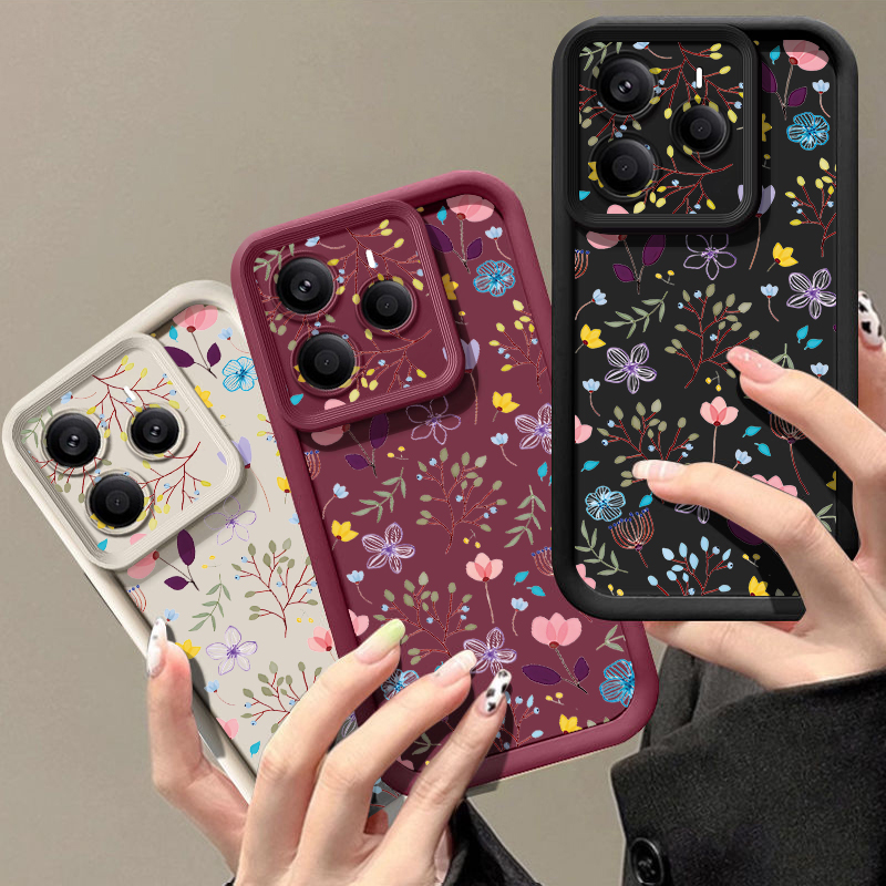 Small Flower Pattern Phone Cas - Xiaomi Redmi Note 14 ulasan dan harga
