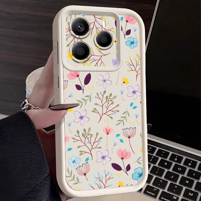 Small Flower Pattern Phone Cas - Xiaomi Redmi Note 14 ulasan dan harga