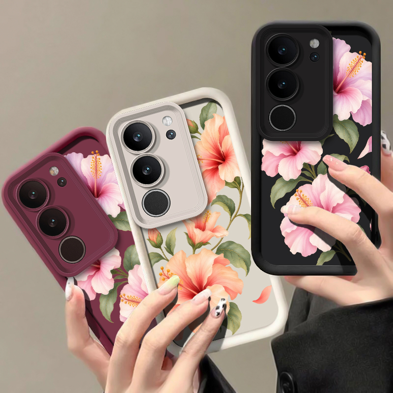 Cute Pink Lily Pattern Phone C - Vivo X200 ulasan dan harga