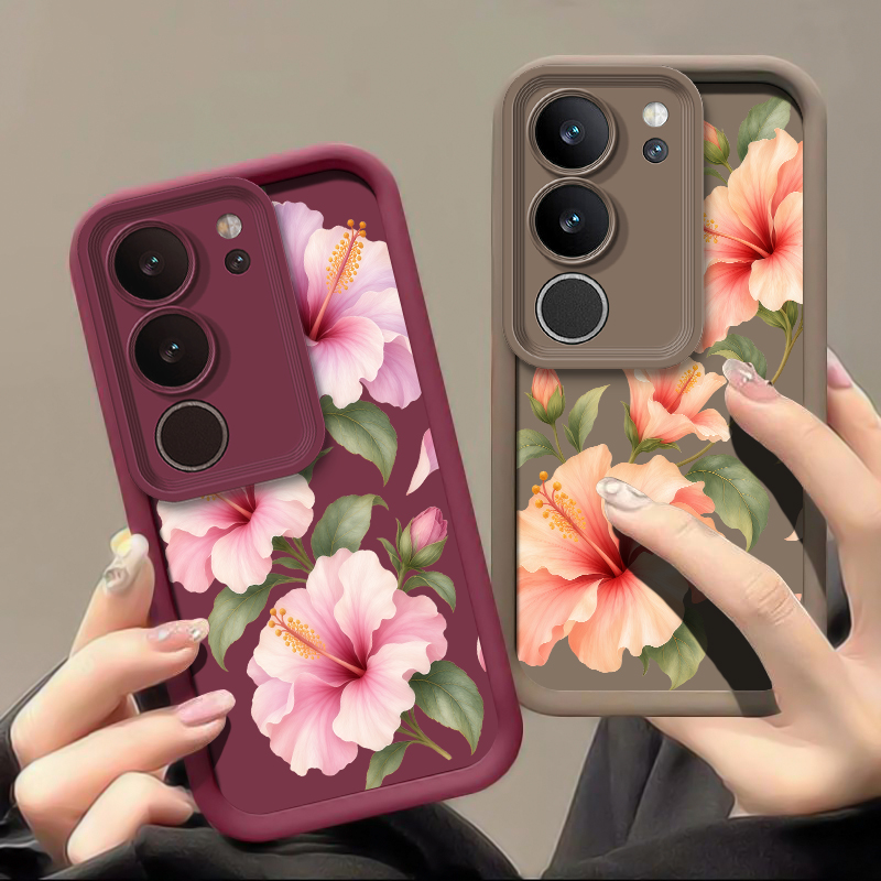 Cute Pink Lily Pattern Phone C - Vivo X200 ulasan dan harga