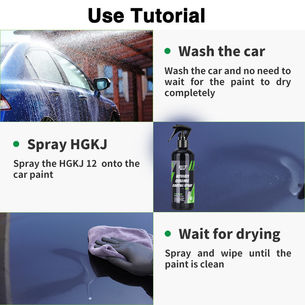 3pcs Nano Ceramic Coating HGKJ - Oleophobic Coating Spray ulasan dan harga