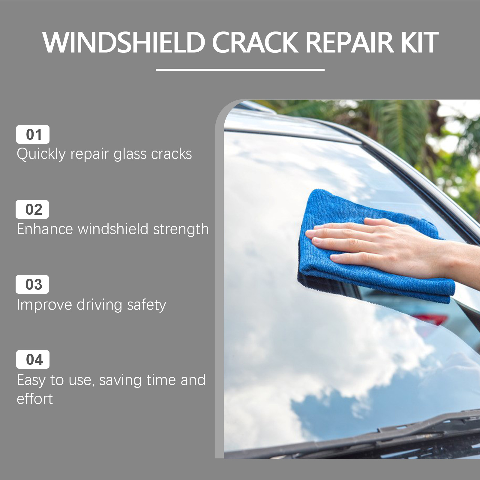 Windshield Repair Kit Quick Cu - Liquid Uv Glue Kit ulasan dan harga