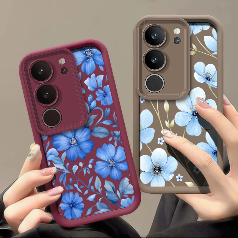 Blue Watercolor Floral Phone C - Vivo X200 ulasan dan harga