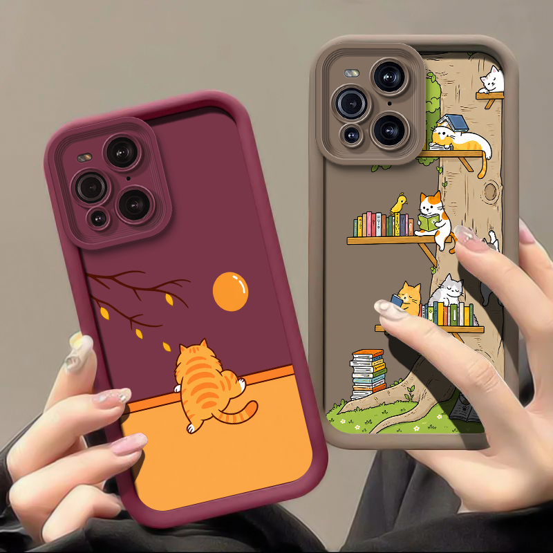 Cartoon Animal Cat Phone Case  - Oppo Find X8 ulasan dan harga